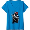 image:imageWomens The Last of Us Part II Ellie Ready For Fight Chest Poster VNeck TShirtSapphire Blue