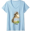 image:imageWomens The Last of Us Part II Hat On A Dinosaur Watercolor Style VNeck TShirtBaby Blue