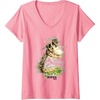 image:imageWomens The Last of Us Part II Hat On A Dinosaur Watercolor Style VNeck TShirtPink
