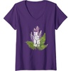 image:imageWomens The Last of Us Part II Watercolor Lavender Big Chest Logo VNeck TShirtPurple