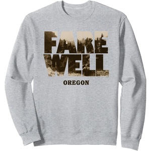 image:imageDays Gone Farewell Oregon Landscape Big Chest Logo SweatshirtHeather Grey