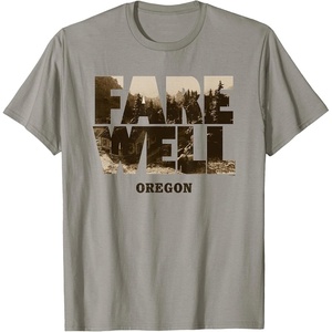 image:imageDays Gone Farewell Oregon Landscape Big Chest Logo TShirtSlate Grey