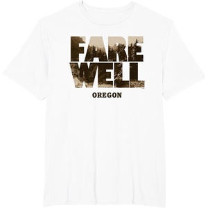 image:imageDays Gone Farewell Oregon Landscape Big Chest Logo TShirtWhite