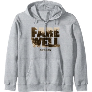 image:imageDays Gone Farewell Oregon Landscape Big Chest Logo Zip HoodieHeather Grey