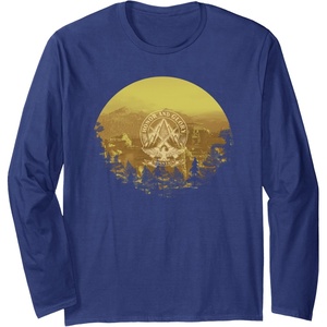 image:imageDays Gone Honor And Glory Landscape Vintage Chest Poster Long Sleeve TShirtNavy Blue