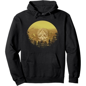 image:imageDays Gone Honor And Glory Landscape Vintage Chest Poster Pullover HoodieBlack