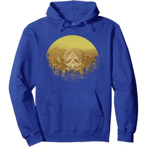 image:imageDays Gone Honor And Glory Landscape Vintage Chest Poster Pullover HoodieRoyal Blue