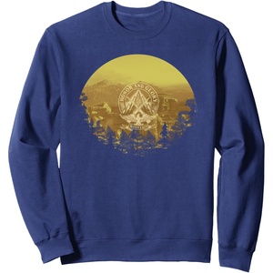 image:imageDays Gone Honor And Glory Landscape Vintage Chest Poster SweatshirtNavy Blue