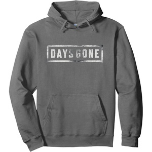 image:imageDays Gone Iconic Distressed Big Chest Logo Pullover HoodieAsphalt Grey