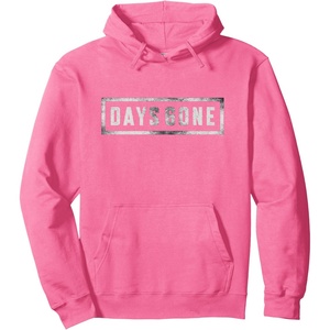 image:imageDays Gone Iconic Distressed Big Chest Logo Pullover HoodieBright Pink
