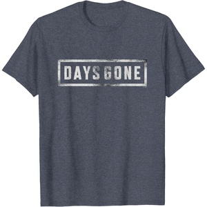 image:imageDays Gone Iconic Distressed Big Chest Logo TShirtHeather Blue