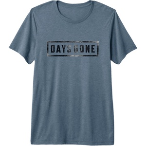 image:imageDays Gone Iconic Distressed Big Chest Logo V2 Premium Triblend TShirtSlate Grey