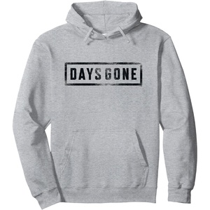 image:imageDays Gone Iconic Distressed Big Chest Logo V2 Pullover HoodieHeather Grey
