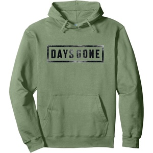 image:imageDays Gone Iconic Distressed Big Chest Logo V2 Pullover HoodieSage Green
