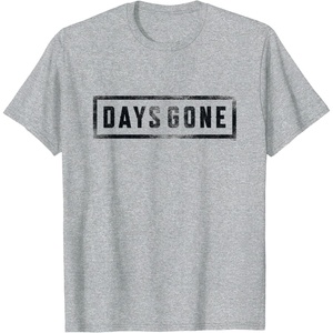 image:imageDays Gone Iconic Distressed Big Chest Logo V2 TShirtHeather Grey