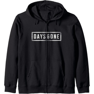 image:imageDays Gone Iconic Distressed Big Chest Logo Zip HoodieBlack
