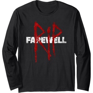 image:imageDays Gone RIP Farewell Distressed Big Chest Logo Long Sleeve TShirtBlack