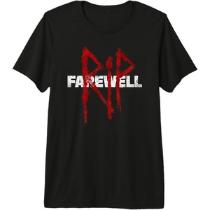 image:imageDays Gone RIP Farewell Distressed Big Chest Logo Premium Triblend TShirtBlack