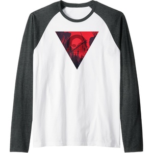 image:imageDays Gone Red Dead Scene Big Chest Poster Raglan Baseball TeeDark Heather GreyWhite