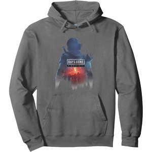 image:imageDays Gone Remastered Ready To Fight Big Chest Poster Pullover HoodieAsphalt Grey