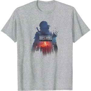 image:imageDays Gone Remastered Ready to Fight Big Chest Poster TShirtHeather Grey