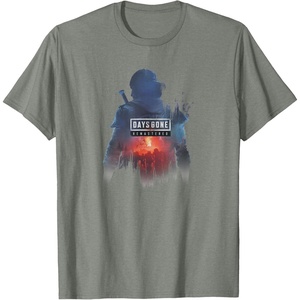 image:imageDays Gone Remastered Ready to Fight Big Chest Poster TShirtOlive Heather