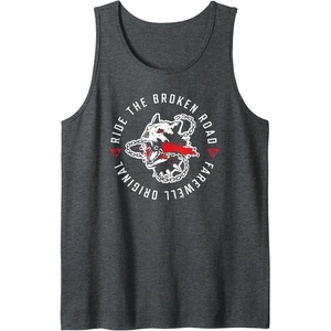 image:imageDays Gone Ride The Broken Road Farewell Original Big Logo Tank TopDark Heather Grey
