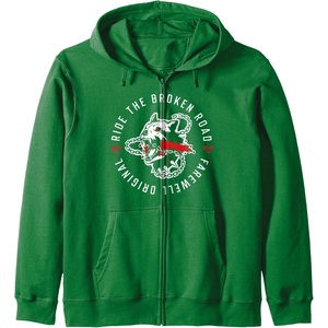 image:imageDays Gone Ride The Broken Road Farewell Original Big Logo Zip HoodieDark Green