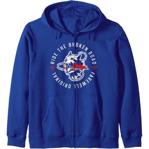 image:imageDays Gone Ride The Broken Road Farewell Original Big Logo Zip HoodieRoyal Blue