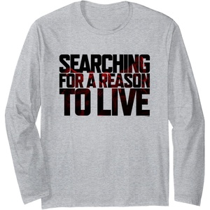 image:imageDays Gone Searching For A Reason To Live Big Chest Logo Long Sleeve TShirtHeather Grey