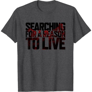 image:imageDays Gone Searching For A Reason To Live Big Chest Logo TShirtDark Heather Grey