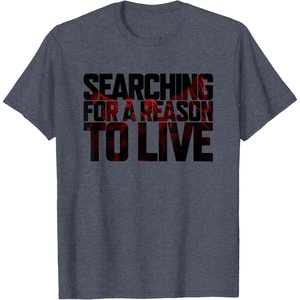 image:imageDays Gone Searching For A Reason To Live Big Chest Logo TShirtHeather Blue