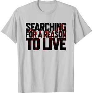 image:imageDays Gone Searching For A Reason To Live Big Chest Logo TShirtSilver Grey