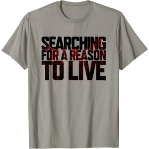image:imageDays Gone Searching For A Reason To Live Big Chest Logo TShirtSlate Grey