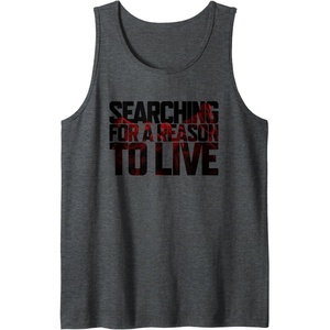 image:imageDays Gone Searching For A Reason To Live Big Chest Logo Tank TopDark Heather Grey