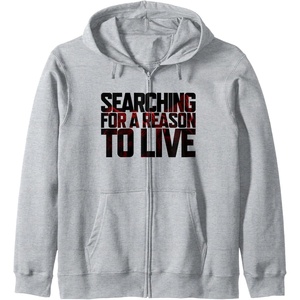 image:imageDays Gone Searching For A Reason To Live Big Chest Logo Zip HoodieHeather Grey