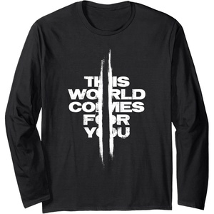 image:imageDays Gone This World Comes For You Distressed Chest Logo Long Sleeve TShirtBlack