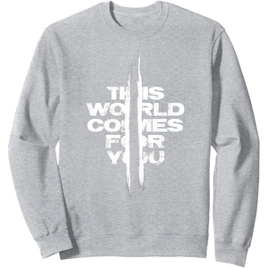 image:imageDays Gone This World Comes For You Distressed Chest Logo SweatshirtHeather Grey