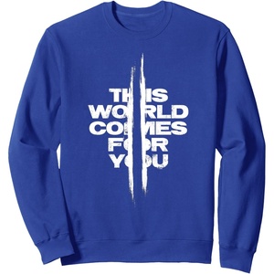 image:imageDays Gone This World Comes For You Distressed Chest Logo SweatshirtRoyal Blue