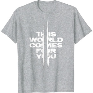 image:imageDays Gone This World Comes For You Distressed Chest Logo TShirtHeather Grey