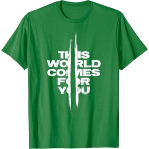 image:imageDays Gone This World Comes For You Distressed Chest Logo TShirtKelly Green