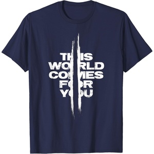 image:imageDays Gone This World Comes For You Distressed Chest Logo TShirtNavy Blue