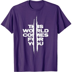 image:imageDays Gone This World Comes For You Distressed Chest Logo TShirtPurple