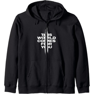 image:imageDays Gone This World Comes For You Distressed Chest Logo Zip HoodieBlack