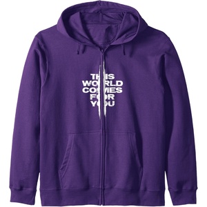 image:imageDays Gone This World Comes For You Distressed Chest Logo Zip HoodiePurple