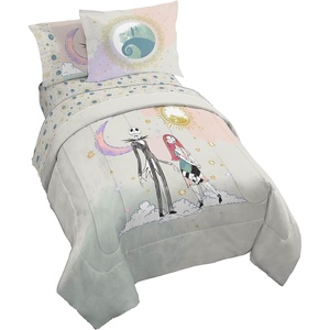 image:imageJay Franco Kids Bed Set Blue PlayStation 7 Piece Full  Cozy Soft Bedding for Stylish Room Dcor with Comforter Sheets amp Pillow CoversMulti  Nightmare Before Christmas