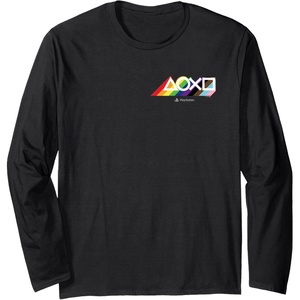 image:imagePlayStation Pride LGBTQIA Collection Horizontal Pocket Logo Long Sleeve TShirtBlack