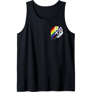 image:imagePlayStation Pride LGBTQIA Collection Stacked Pocket Logo Tank TopBlack