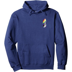 image:imagePlayStation Pride LGBTQIA Collection Vertical Pocket Logo Pullover HoodieNavy Blue