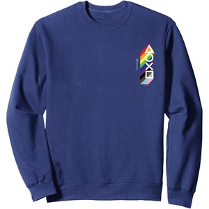 image:imagePlayStation Pride LGBTQIA Collection Vertical Pocket Logo SweatshirtNavy Blue